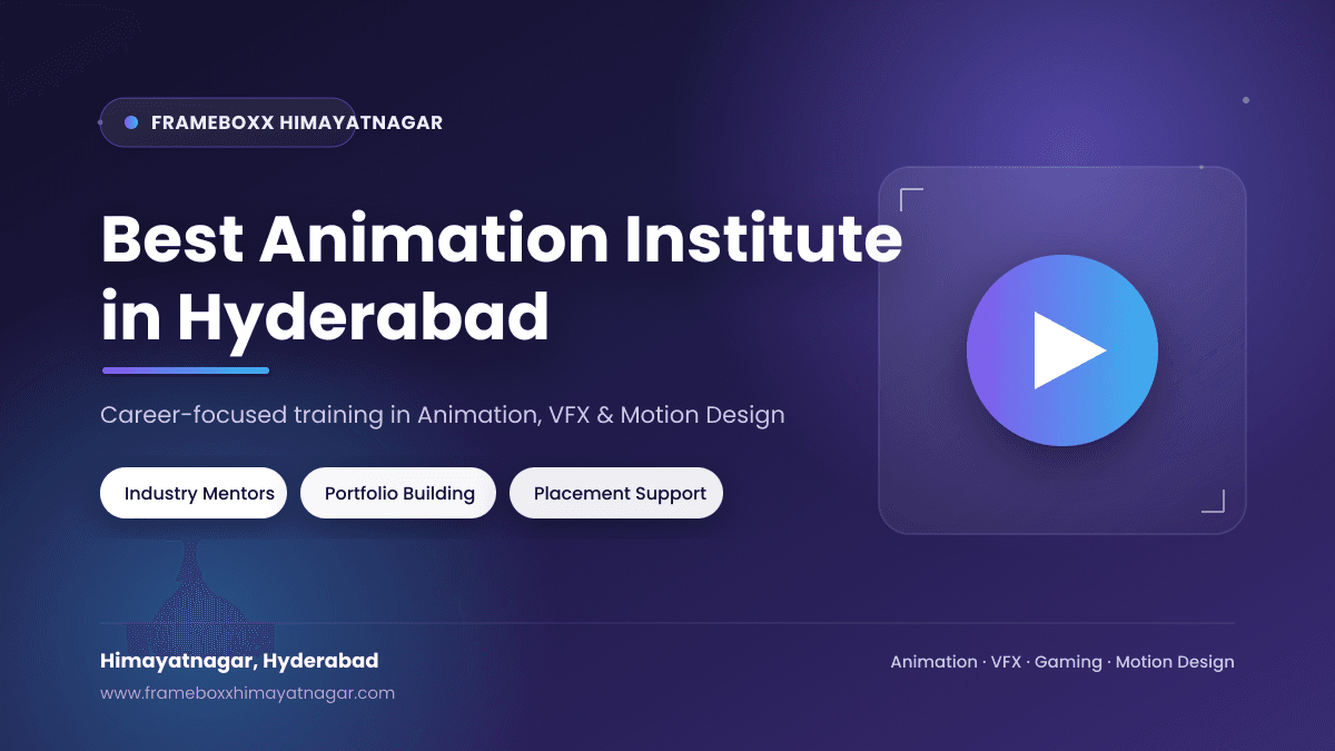 Choosing the Right Animation Institute in Hyderabad: What Frameboxx Himayatnagar Gets Right